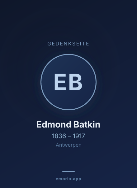 Gedenkportrait von Edmond Batkin