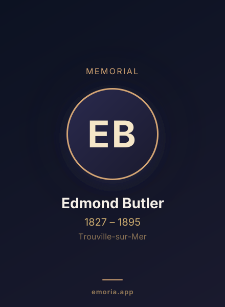 Memorial portrait of Edmond Butler