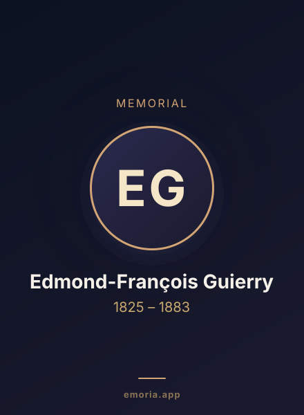 Memorial portrait of Edmond-François Guierry