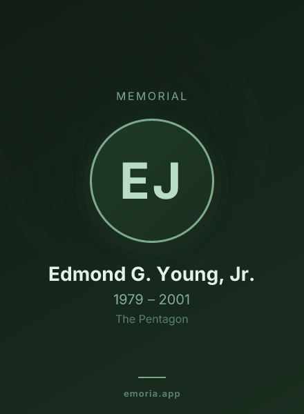 Memorial portrait of Edmond G. Young, Jr.