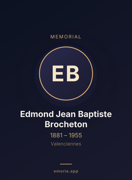 Memorial portrait of Edmond Jean Baptiste Brocheton
