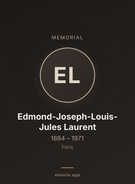 Memorial portrait of Edmond-Joseph-Louis-Jules Laurent
