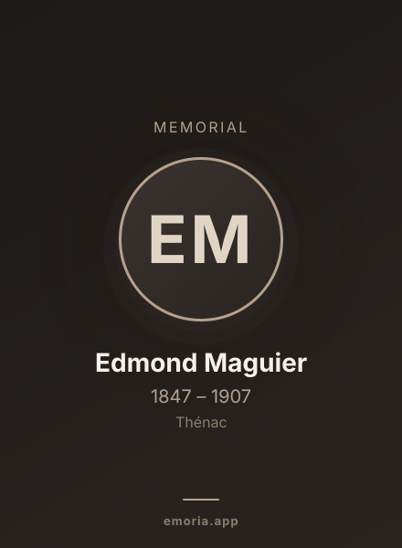 Memorial portrait of Edmond Maguier