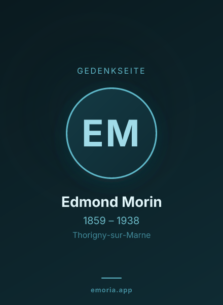 Gedenkportrait von Edmond Morin