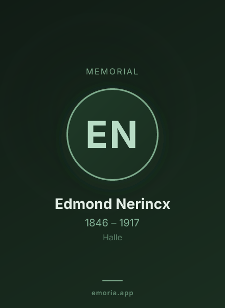 Memorial portrait of Edmond Nerincx