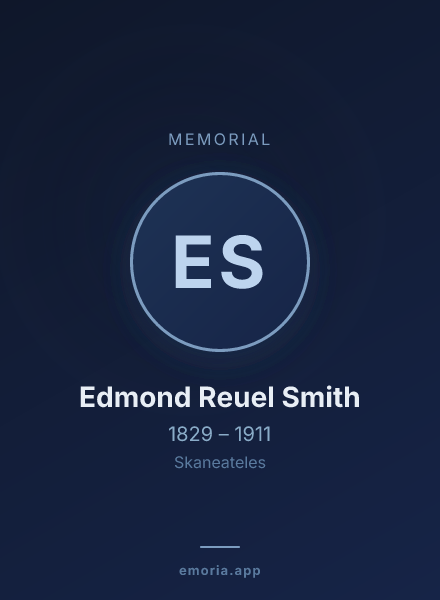 Memorial portrait of Edmond Reuel Smith