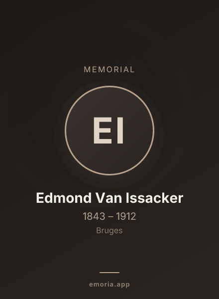 Memorial portrait of Edmond Van Issacker