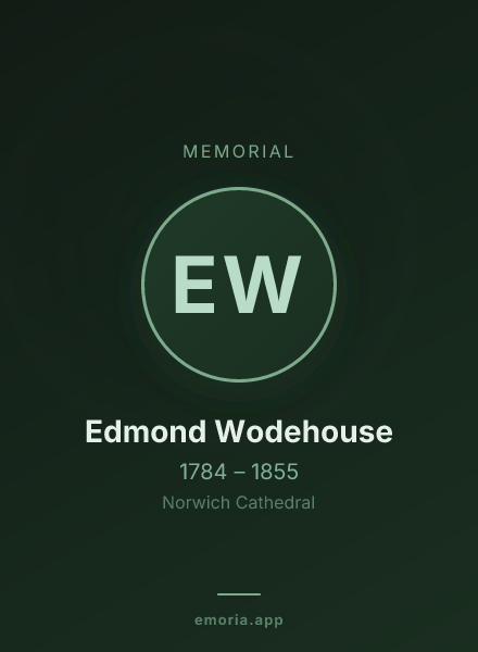 Memorial portrait of Edmond Wodehouse