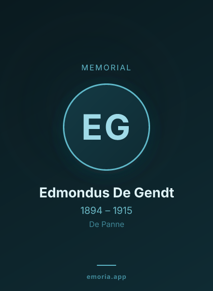 Memorial portrait of Edmondus De Gendt