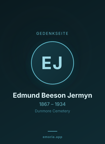 Gedenkportrait von Edmund Beeson Jermyn