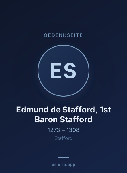Gedenkportrait von Edmund de Stafford, 1st Baron Stafford