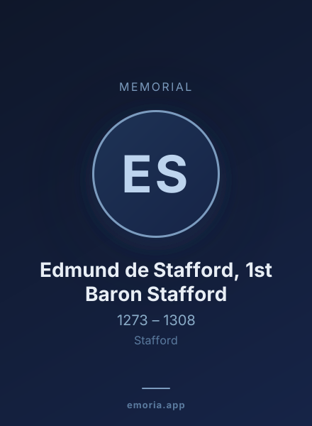 Memorial portrait of Edmund de Stafford, 1st Baron Stafford