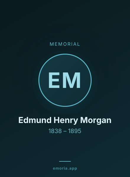 Memorial portrait of Edmund Henry Morgan