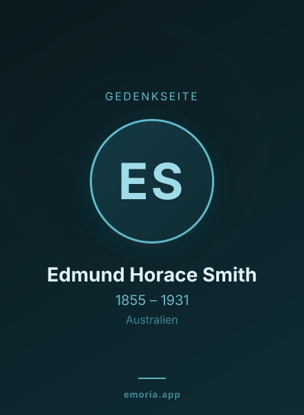 Gedenkportrait von Edmund Horace Smith