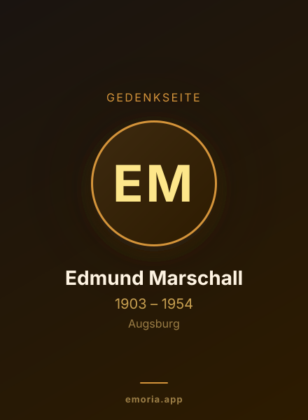 Gedenkportrait von Edmund Marschall