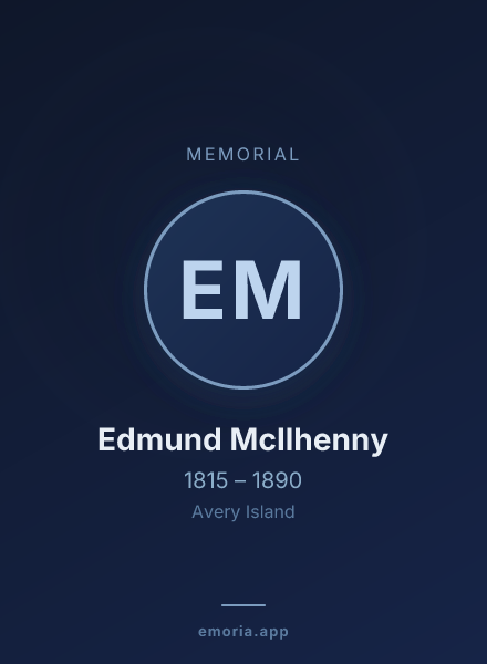Memorial portrait of Edmund McIlhenny