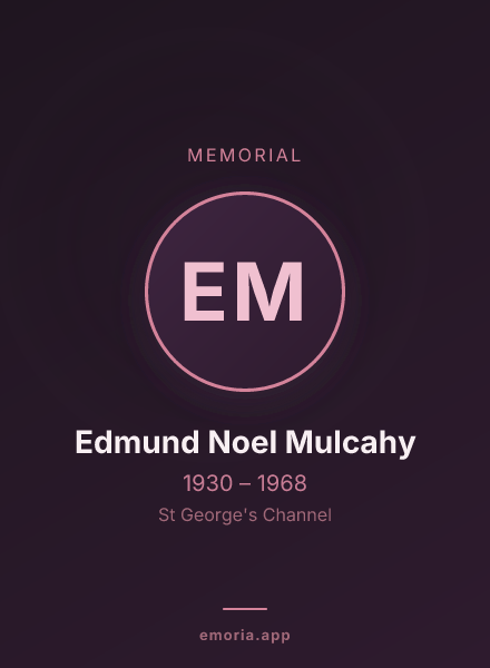 Memorial portrait of Edmund Noel Mulcahy