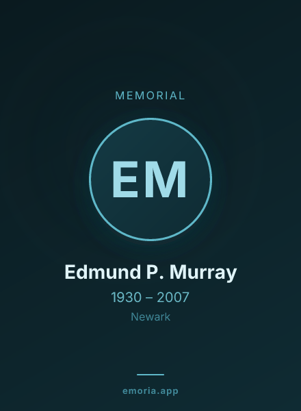 Memorial portrait of Edmund P. Murray