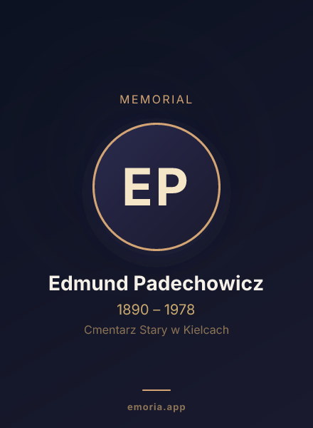 Memorial portrait of Edmund Padechowicz