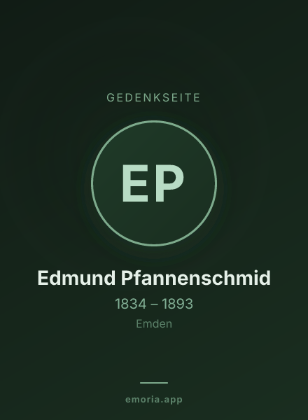 Gedenkportrait von Edmund Pfannenschmid