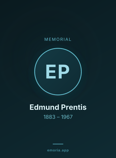 Memorial portrait of Edmund Prentis
