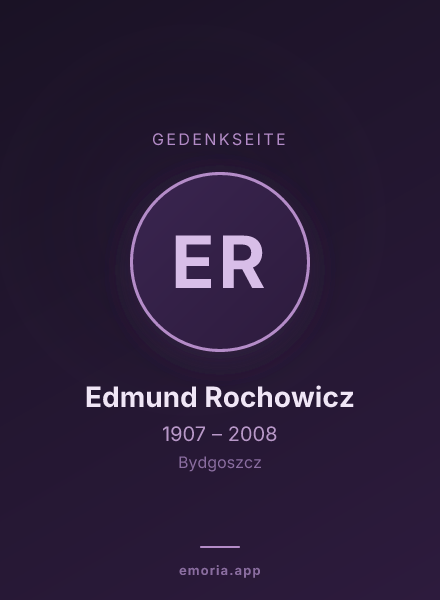 Gedenkportrait von Edmund Rochowicz