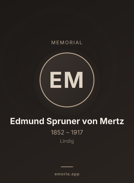 Memorial portrait of Edmund Spruner von Mertz