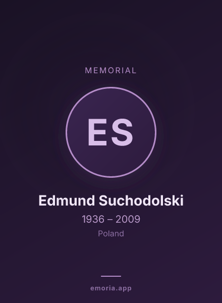 Memorial portrait of Edmund Suchodolski