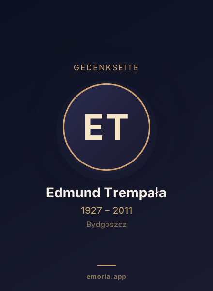 Gedenkportrait von Edmund Trempała
