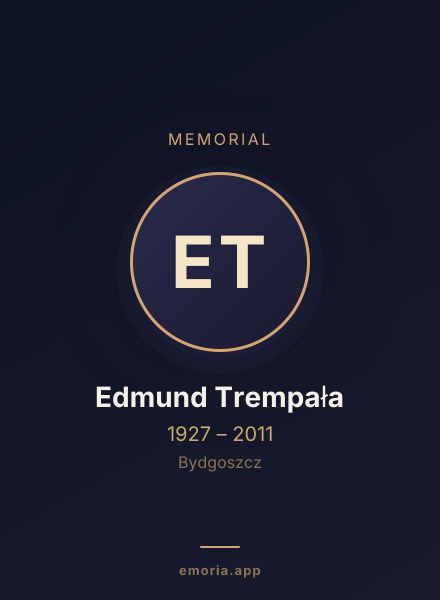 Memorial portrait of Edmund Trempała