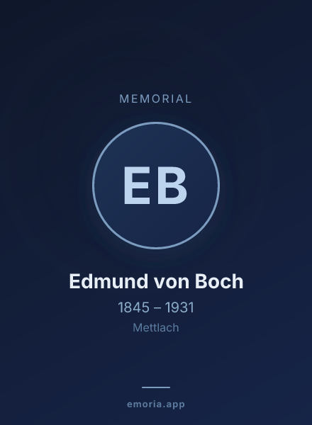Memorial portrait of Edmund von Boch