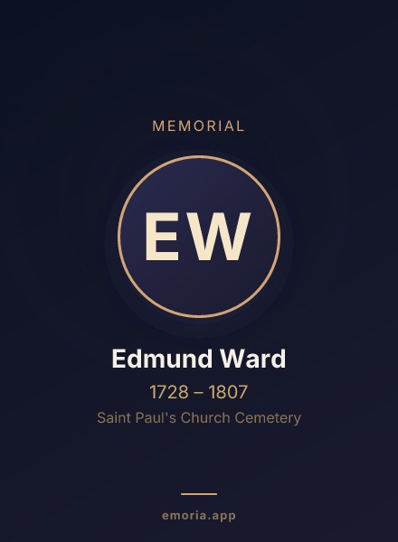 Memorial portrait of Edmund Ward