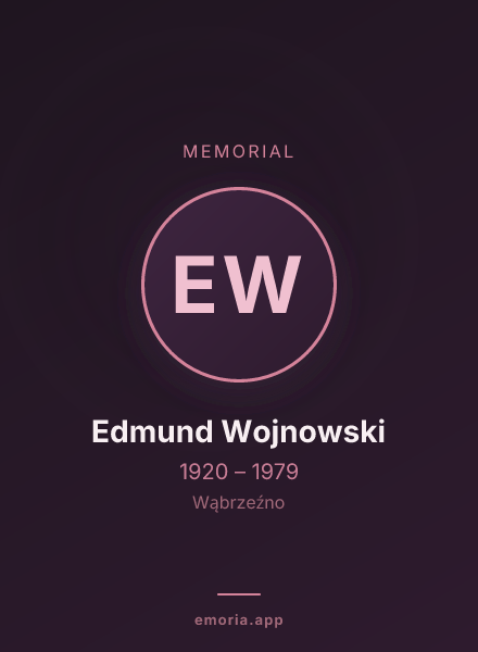 Memorial portrait of Edmund Wojnowski