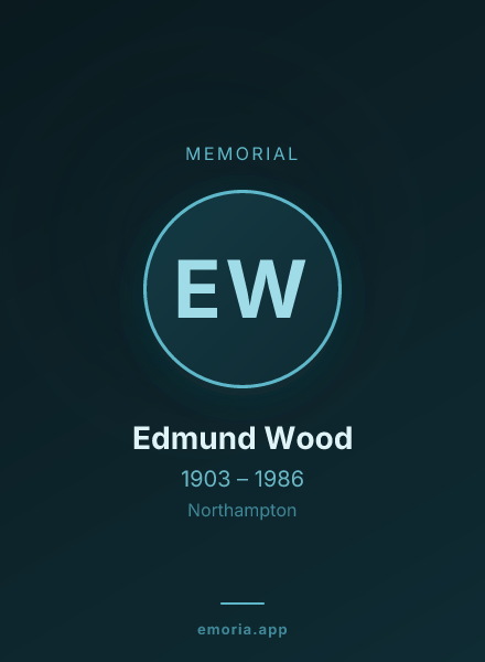 Memorial portrait of Edmund Wood