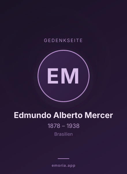Gedenkportrait von Edmundo Alberto Mercer