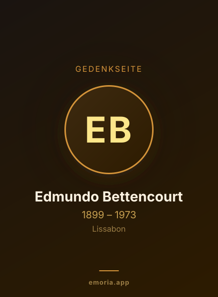 Gedenkportrait von Edmundo Bettencourt