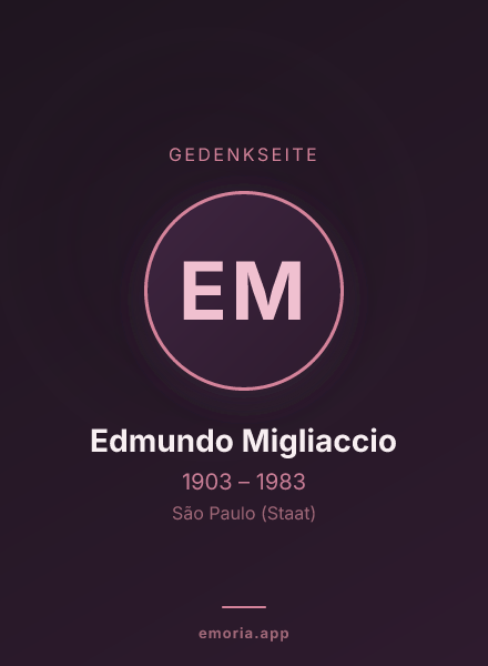Gedenkportrait von Edmundo Migliaccio