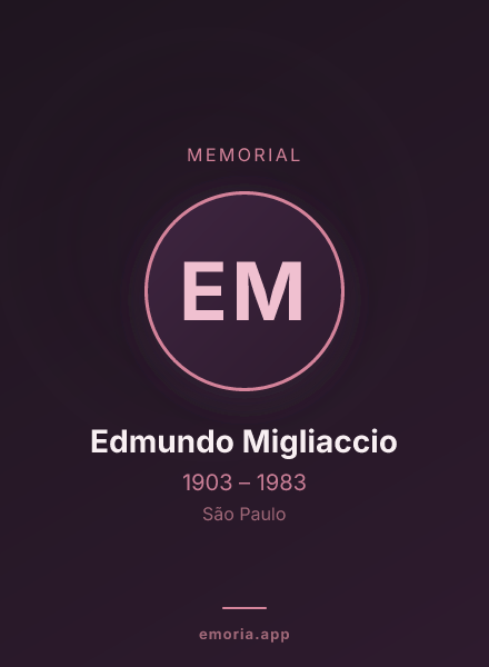 Memorial portrait of Edmundo Migliaccio