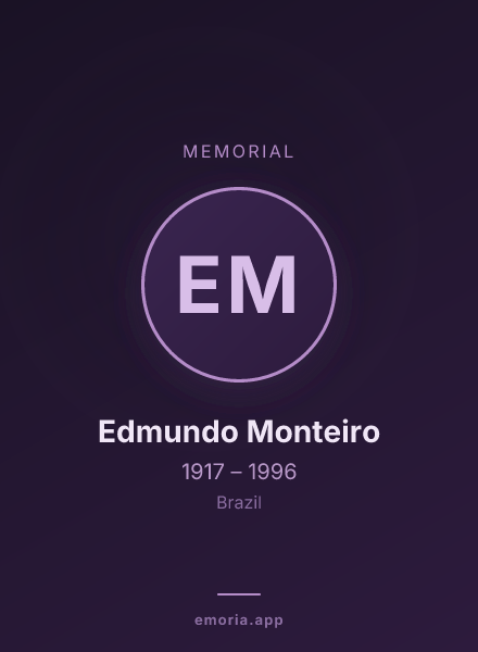 Memorial portrait of Edmundo Monteiro