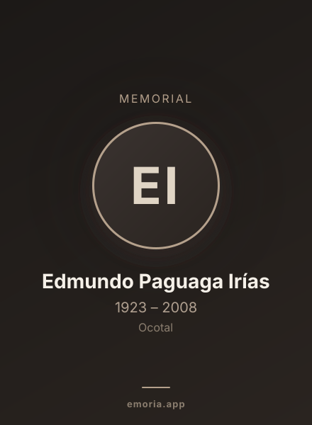 Memorial portrait of Edmundo Paguaga Irías