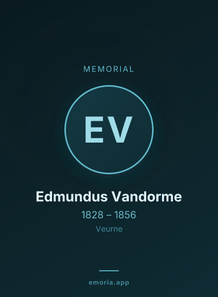 Memorial portrait of Edmundus Vandorme
