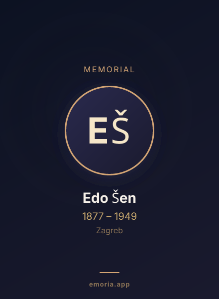 Memorial portrait of Edo Šen