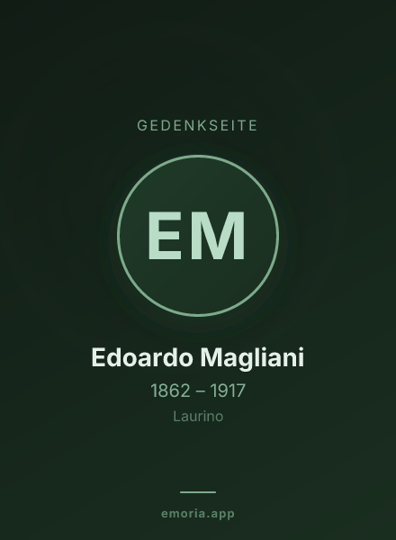 Gedenkportrait von Edoardo Magliani