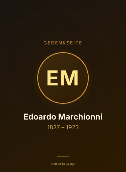 Gedenkportrait von Edoardo Marchionni