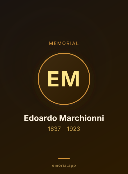 Memorial portrait of Edoardo Marchionni
