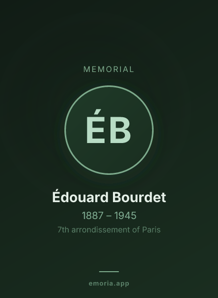Memorial portrait of Édouard Bourdet