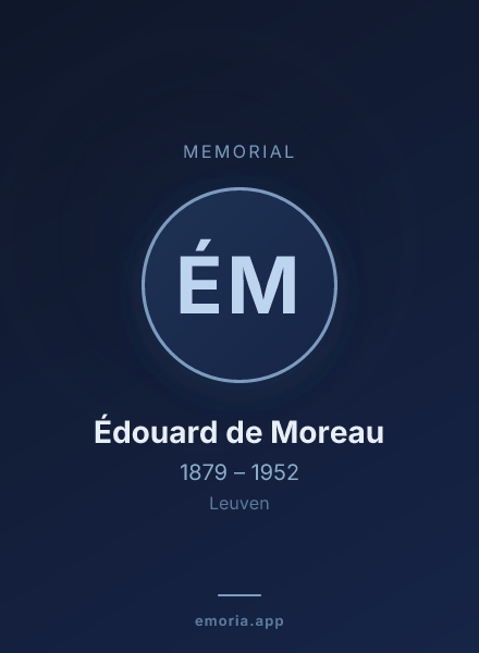 Memorial portrait of Édouard de Moreau
