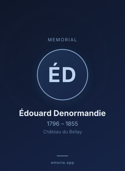Memorial portrait of Édouard Denormandie