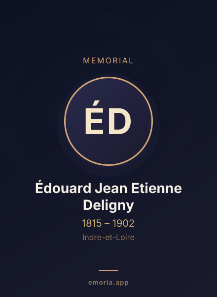 Memorial portrait of Édouard Jean Etienne Deligny