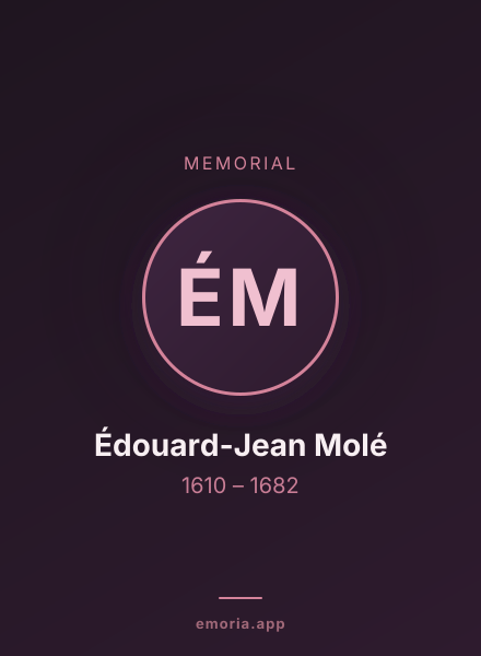 Memorial portrait of Édouard-Jean Molé